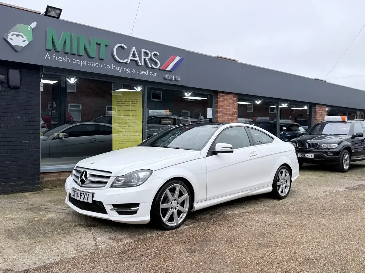 Used Mercedes C220 Sport Edition 2014 White Coupe
