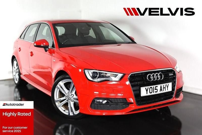 Used Audi A3 S-Line 184 HP (135 kW) 2015 Red Hatchback
