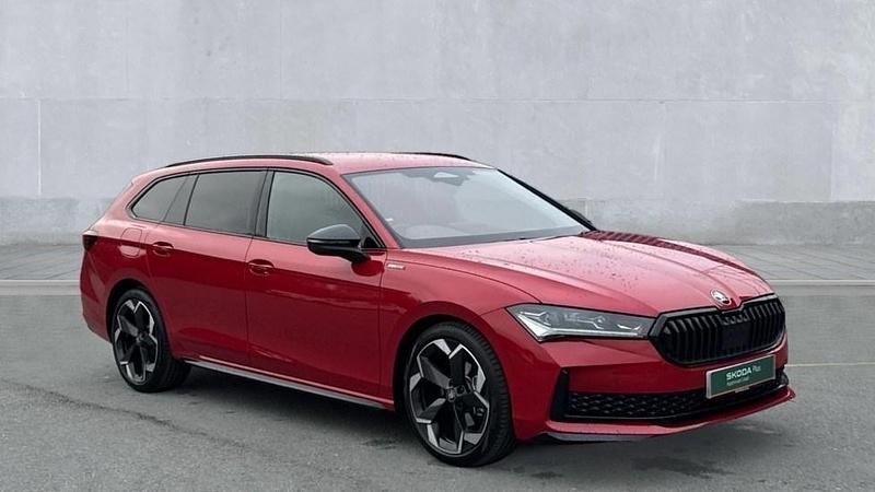Used Skoda Superb SportLine 150 HP (110 kW) 2025 Metallic  carmine red Estate