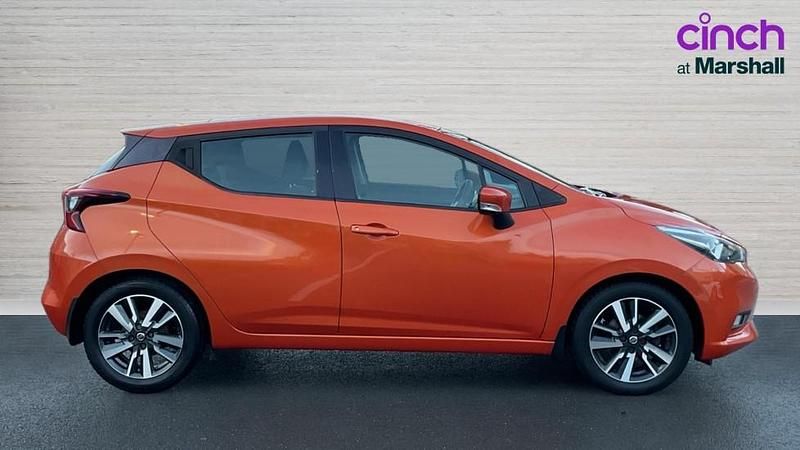 Used Nissan Micra Acenta 71 HP (52 kW) 2018 Orange Hatchback