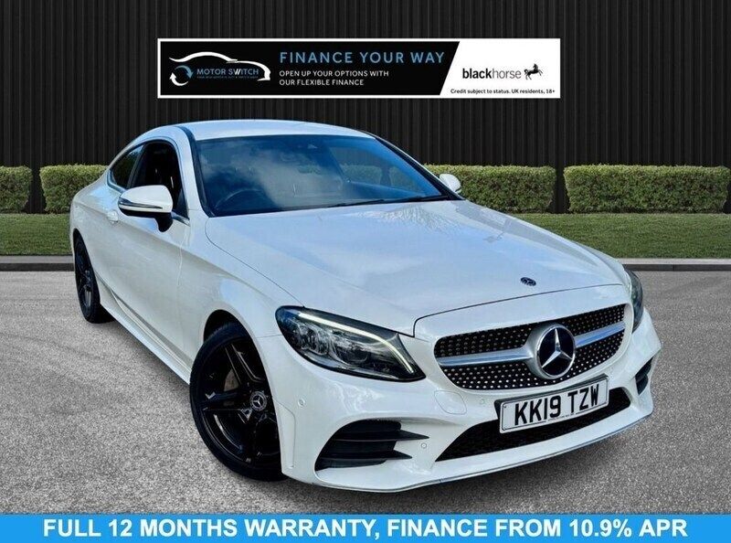 White Used 2019 Mercedes C300 AMG line Coupe | £15,995 (Fair price) - Image 1/3