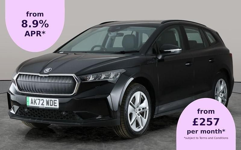 Black Used 2022 Skoda Enyaq iV ecoSuite SUV | £18,163 (Fair price) - Image 1/2