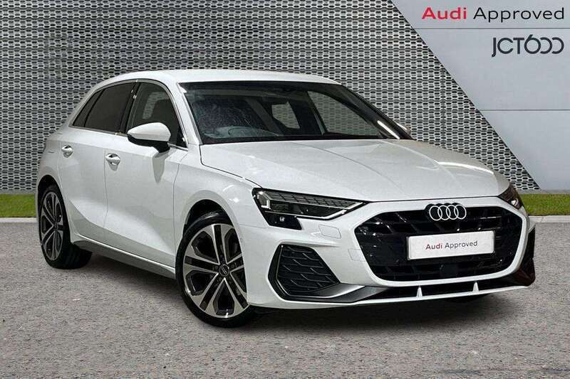 White Used 2024 Audi A3 S-Line Hatchback | £30,150 (Expensive) - Image 1/4