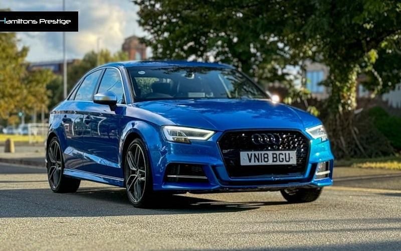 Blue Used 2018 Audi S3 Design Sedan | £19,795 (Fair price) - Image 1/4