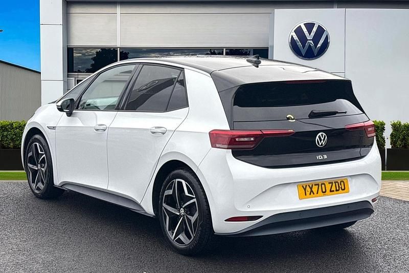 Used VW ID.3 Pro 150 kW (204 HP) 2020 White Hatchback