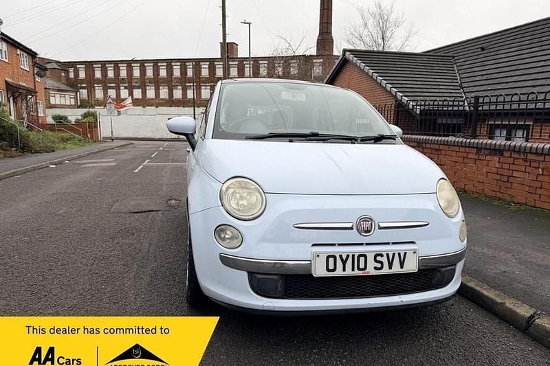 Used Fiat 500 Lounge 69 HP (50 kW) 2010 Blue Hatchback