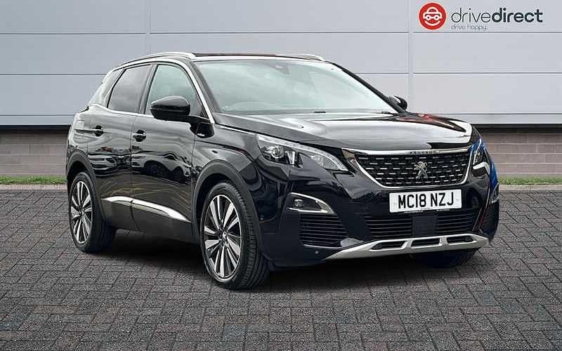 Black Used 2018 Peugeot 3008 Premium Estate | £12,431 (Fair price) - Image 1/4