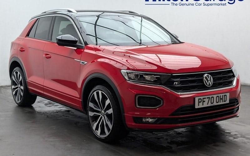 Red Used 2021 VW T-Roc R-line SUV | £15,950 (Good price) - Image 1/4