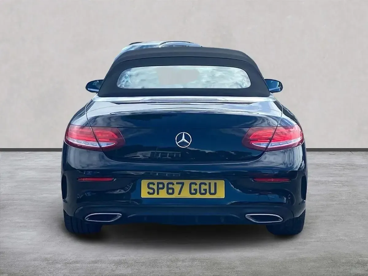 Used Mercedes C220 AMG line 2017 Black Cabriolet