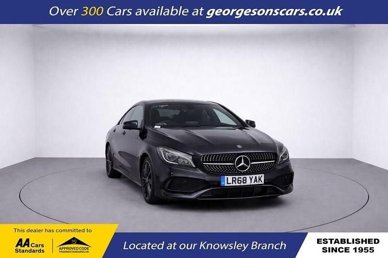Used Mercedes CLA220 AMG line 170 HP (125 kW) 2018 Black Sedan