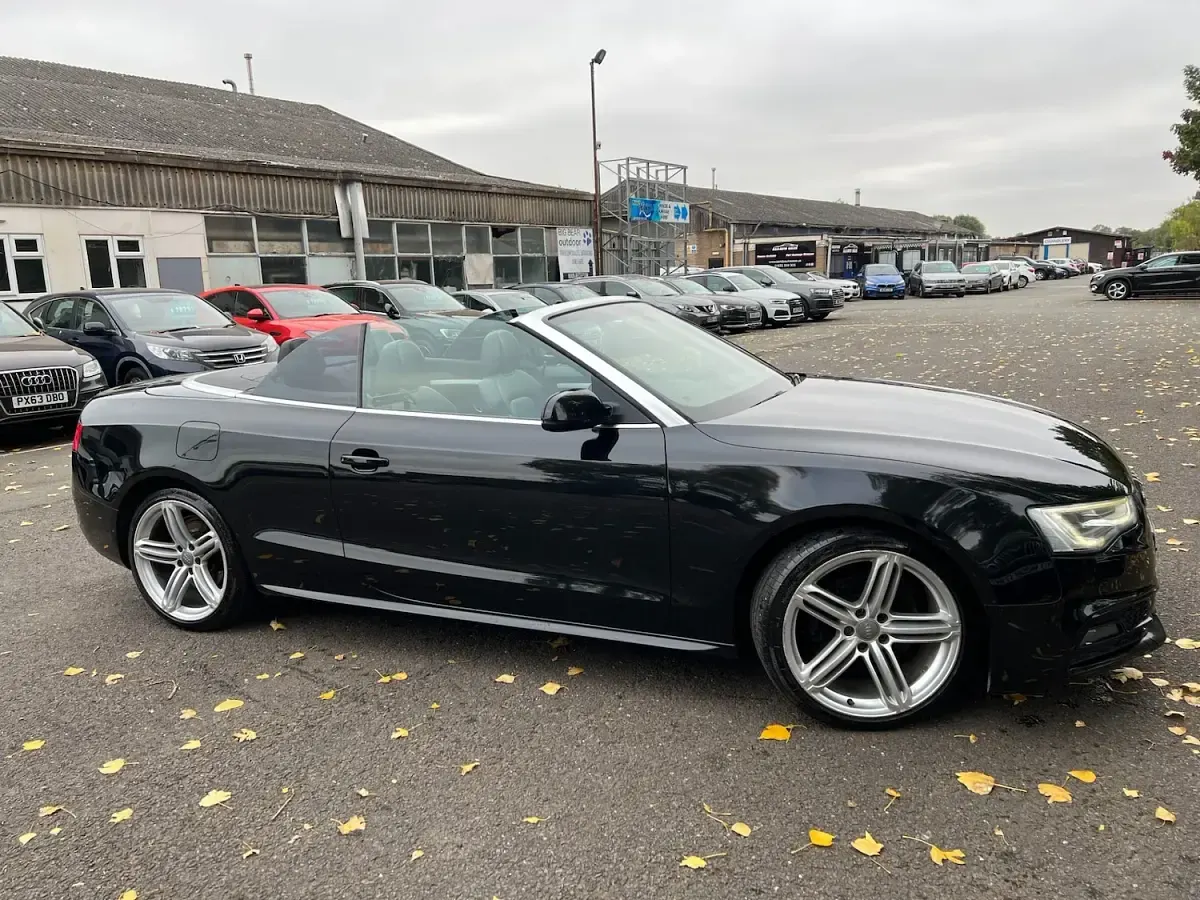 Used Audi A5 Cabriolet S-Line 177 HP (130 kW) 2014 Black Cabriolet