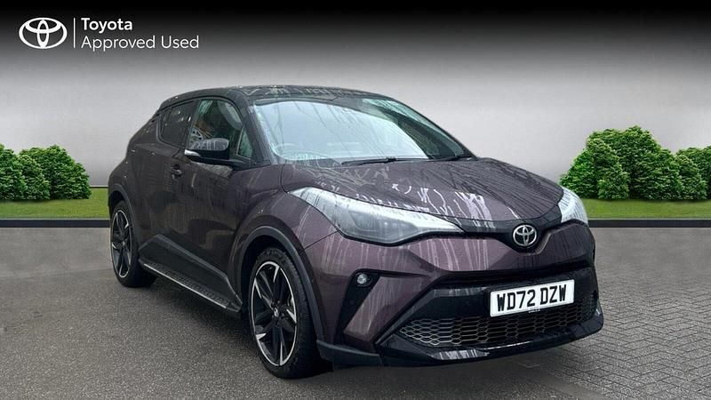 Deep amethyst bitone Used 2023 Toyota C-HR Sport SUV | £22,444 (Fair price) - Image 1/2