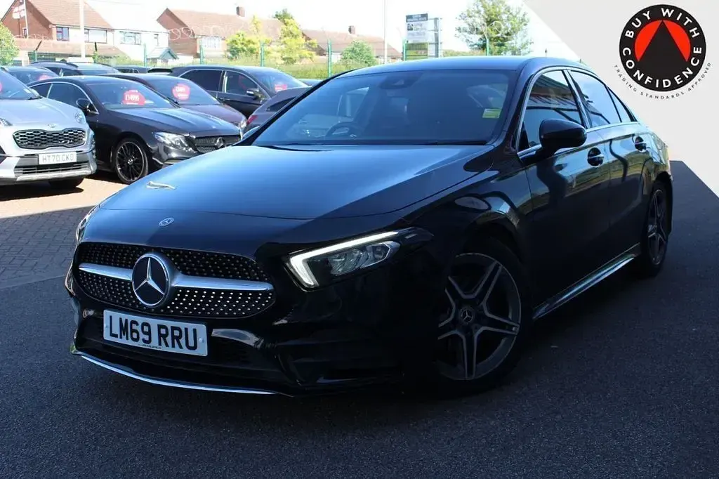 Used Mercedes A180 AMG line 116 HP (85 kW) 2019 Black Sedan