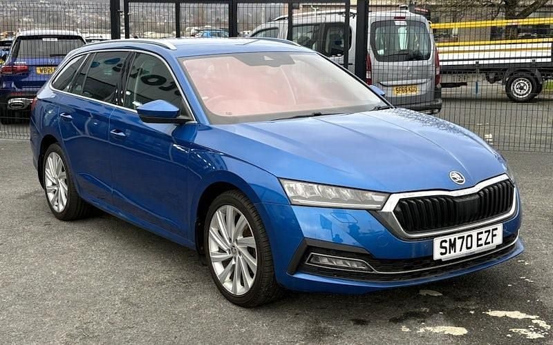 Used Skoda Octavia SE L First Edition 150 HP (110 kW) 2020 Blue Estate