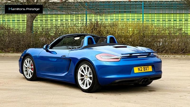 Used Porsche Boxster 315 HP (231 kW) 2015 Blue Cabriolet