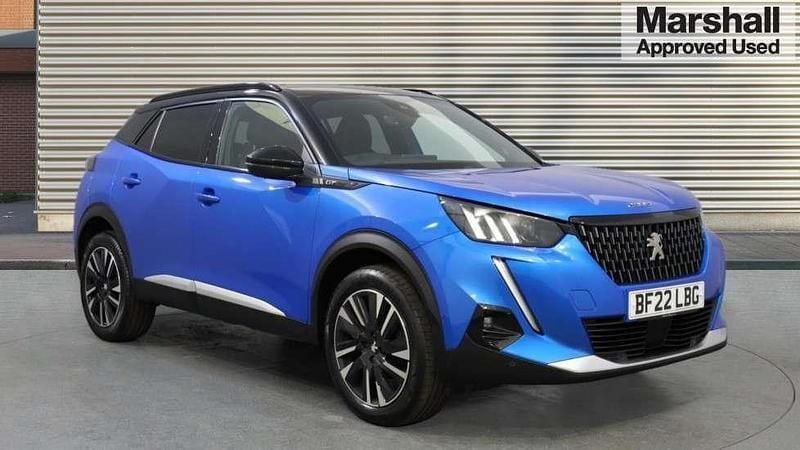 Blue Used 2022 Peugeot 2008 Premium SUV | £16,465 (Fair price) - Image 1/4