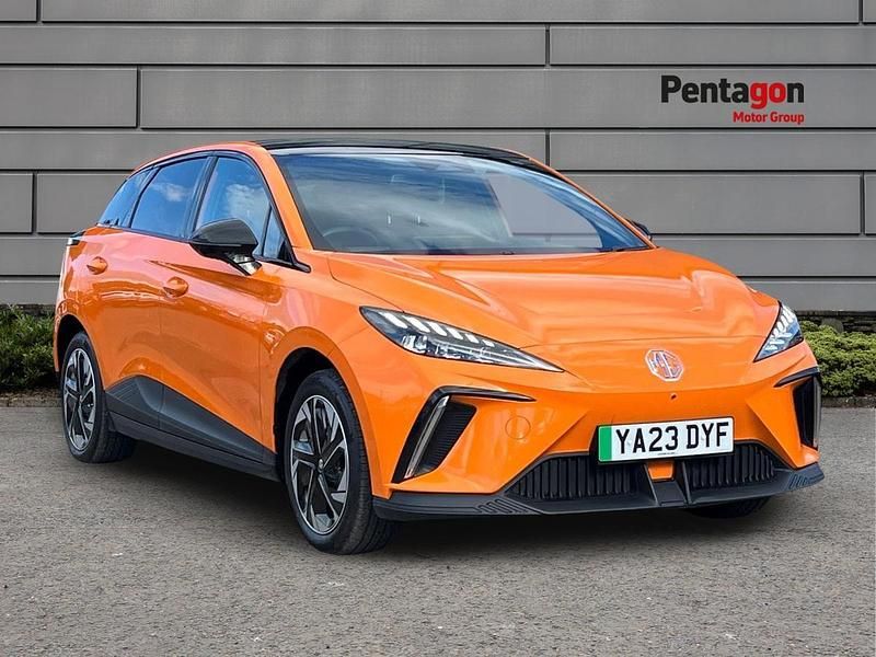 Orange Used 2023 MG MG4 EV Trophy Hatchback | £13,790 (Fair price) - Image 1/4