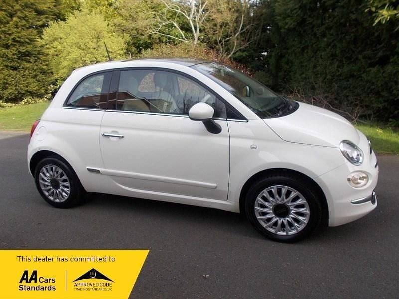 Used Fiat 500 Lounge 69 HP (50 kW) 2016 White Hatchback