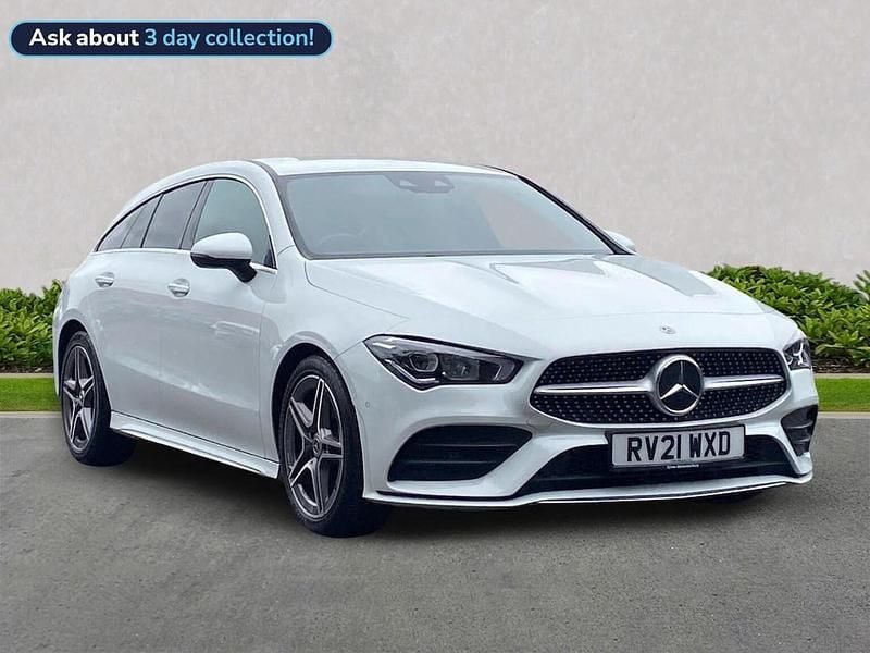 White Used 2021 Mercedes CLA220 AMG Line Premium Sedan | £22,498 (Fair price) - Image 1/4