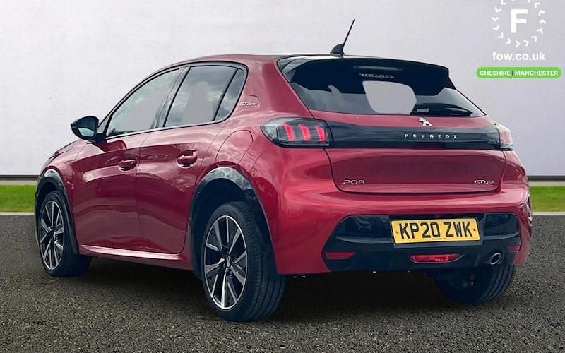 Used Peugeot 208 GT-line 102 HP (75 kW) 2020 Red Hatchback
