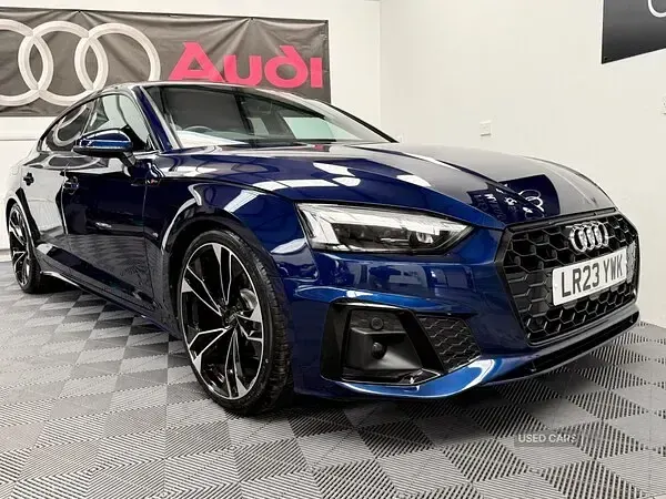 Used Audi A5 S-Line 190 HP (139 kW) 2023 Blue Coupe