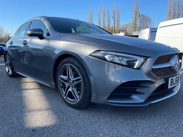 Used Mercedes A200 AMG line 163 HP (119 kW) 2018 Grey Hatchback