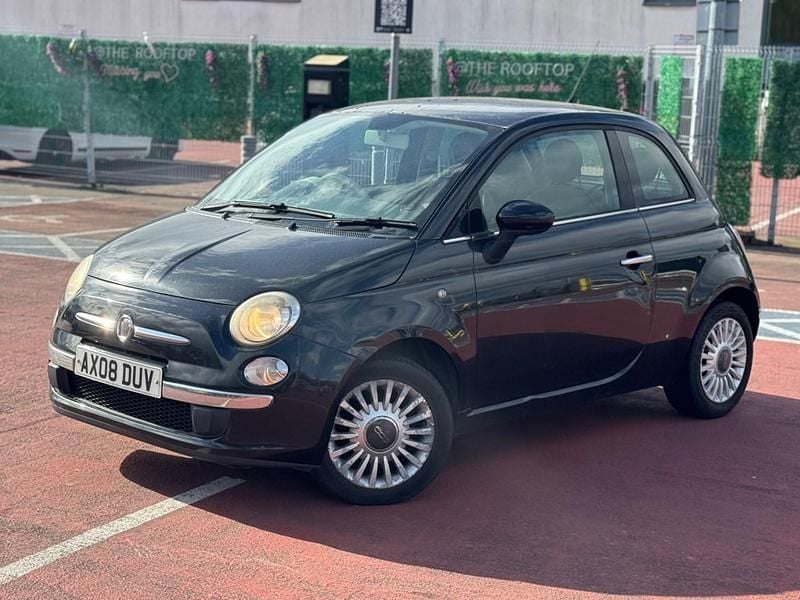 Used Fiat 500 Lounge 69 HP (50 kW) 2008 Black Hatchback
