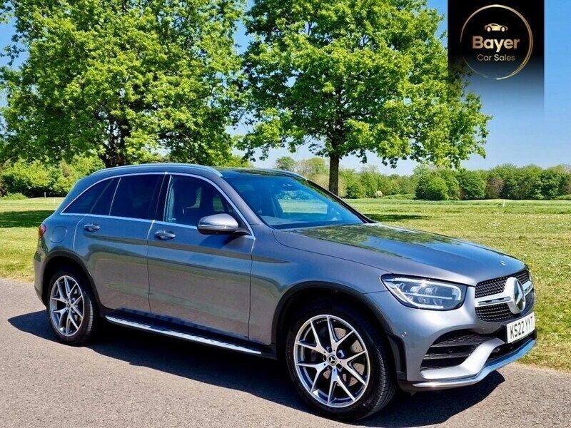 Grey Used 2022 Mercedes GLC300 AMG line SUV | £32,985 (A bit pricey) - Image 1/4