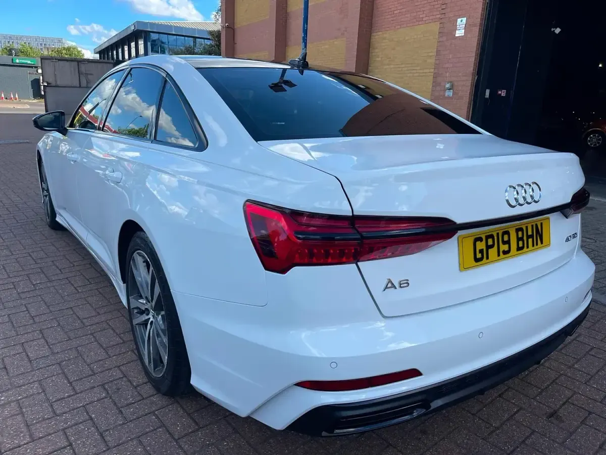 Used Audi A6 S-Line 204 HP (150 kW) 2019 White Sedan