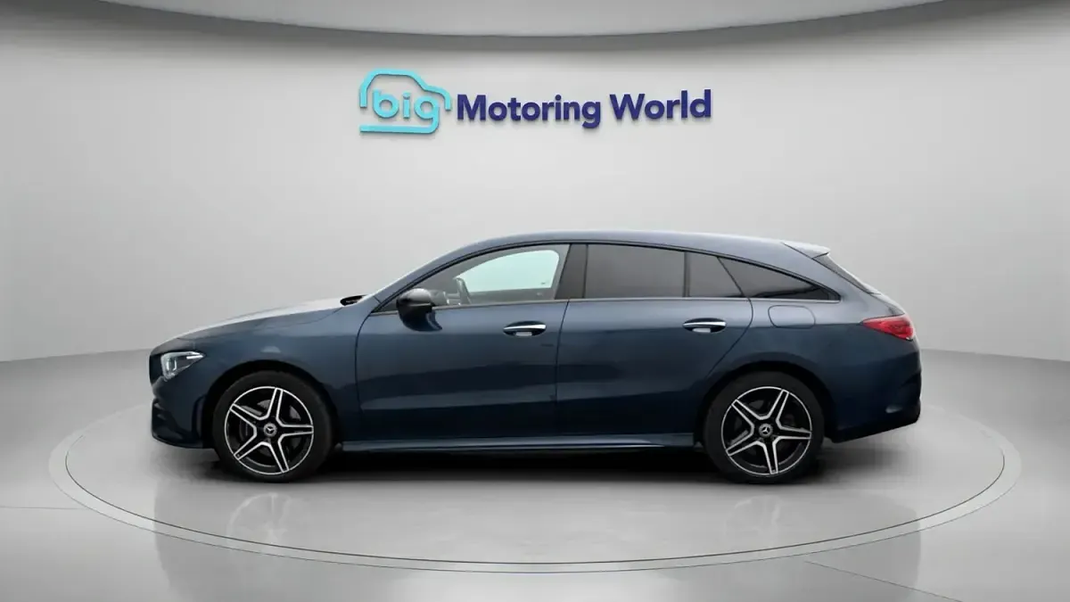 Used Mercedes CLA250e AMG Line Premium 218 HP (160 kW) 2023 Blue Coupe