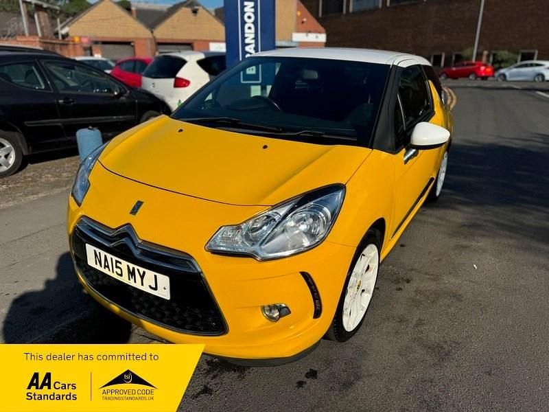 Yellow Used 2015 Citroën DS3 PureTech Hatchback | £3,495 (Fair price) - Image 1/3