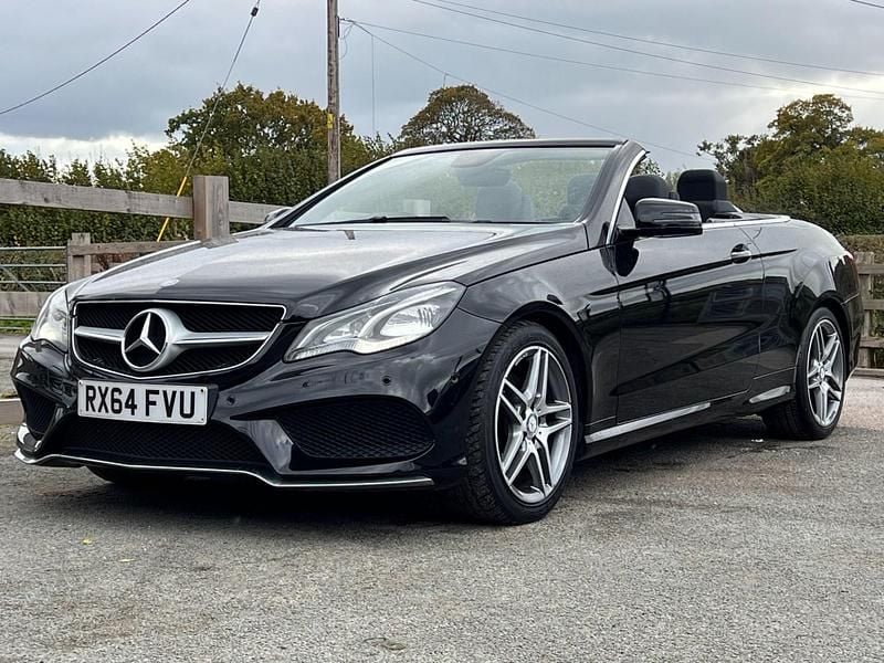 Black Used 2014 Mercedes E220 AMG Cabriolet | £8,495 (Good price) - Image 1/3