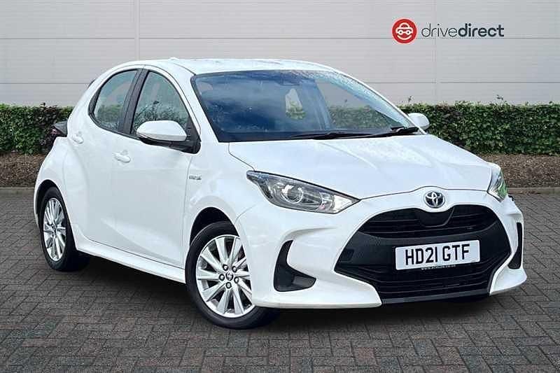 Used Toyota Yaris Hybrid 2021 White Hatchback
