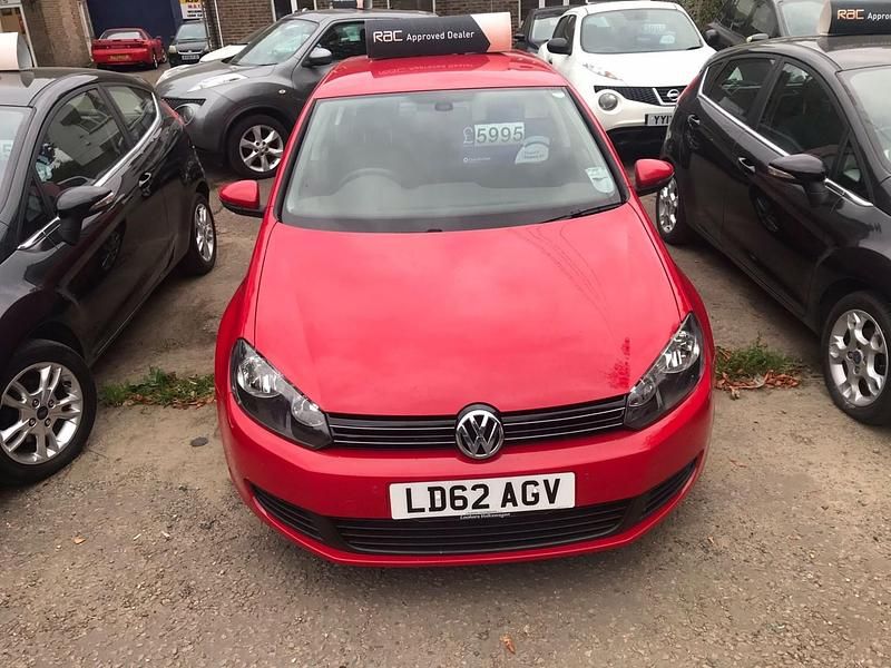 Red Used 2012 VW Golf VII Match Hatchback | £5,995 (Fair price) - Image 1/4