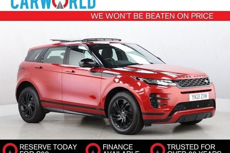 Red Used 2021 Land Rover Range Rover evoque R-Dynamic SUV | £20,052 (Good price) - Image 1/1