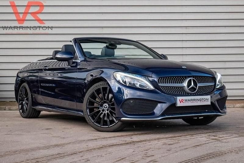 Blue Used 2017 Mercedes C250 AMG line Cabriolet | £15,959 (Good price) - Image 1/1