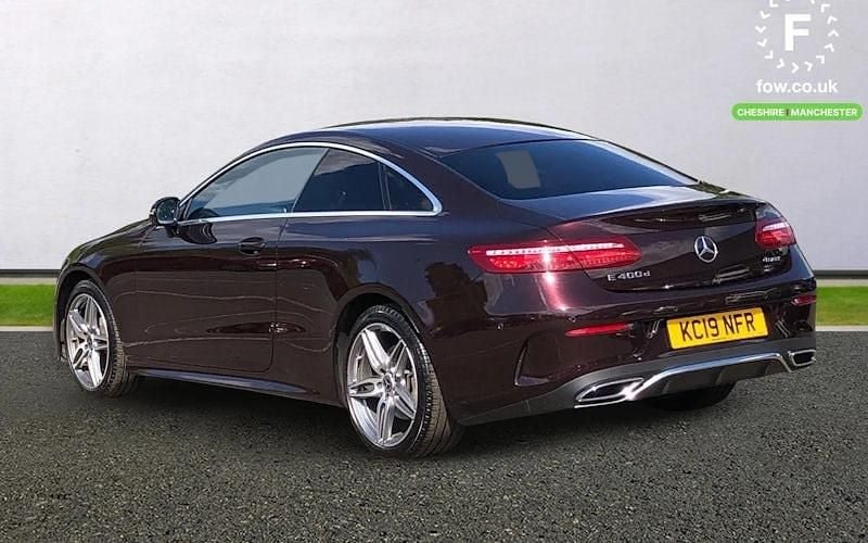 Used Mercedes E400 AMG line 340 HP (250 kW) 2019 Red Coupe