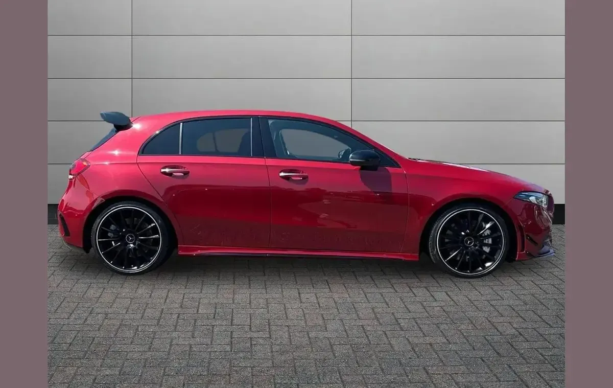 Used Mercedes A35 AMG Premium Plus 302 HP (222 kW) 2021 Patagonia red Hatchback