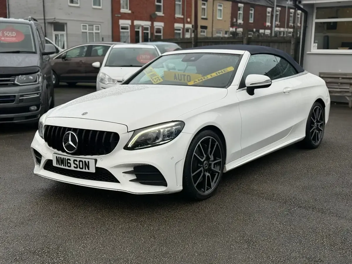 Used Mercedes C300 AMG Line Premium 245 HP (180 kW) 2018 White Cabriolet