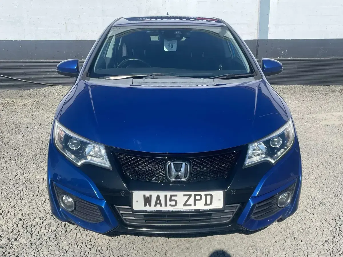 Used Honda Civic SE 2015 Blue Hatchback