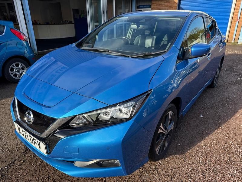 Used Nissan Leaf Tekna 160 kW (218 HP) 2021 Blue Hatchback