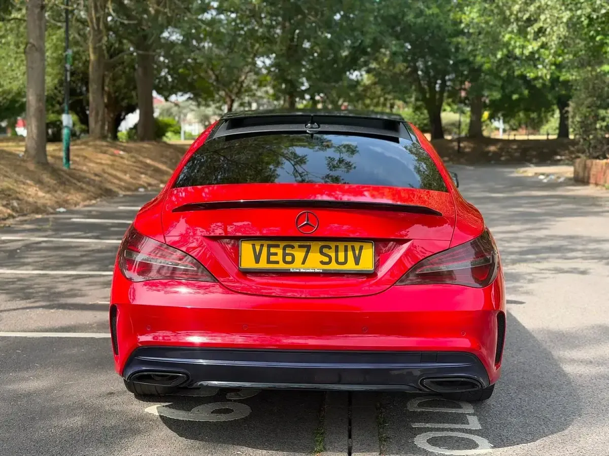 Used Mercedes CLA220 AMG line 2017 Red Coupe