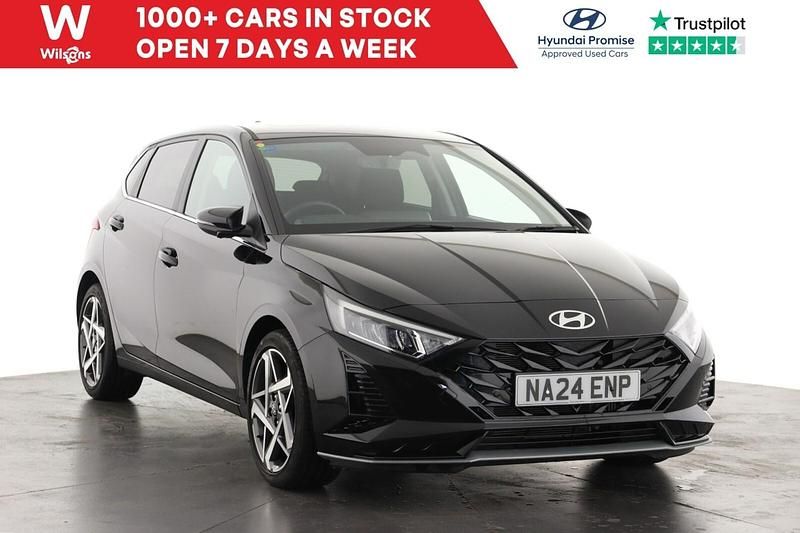 Black Used 2024 Hyundai i20 Ultimate Hatchback | £18,095 (Fair price) - Image 1/3