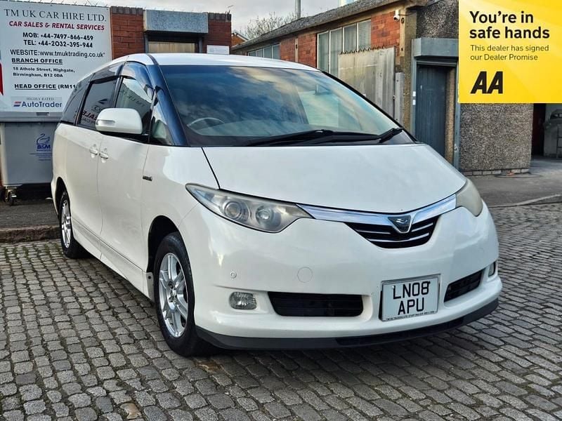 Used Toyota Estima Hybrid 2008 White MPV