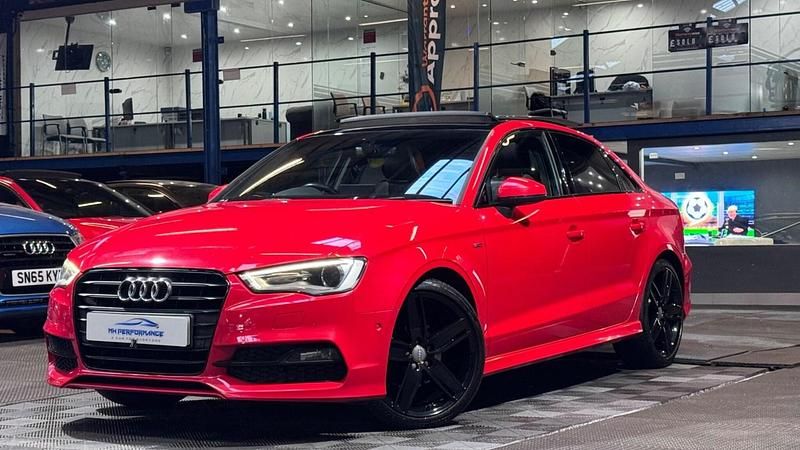 Red Used 2016 Audi A3 S-Line Sedan | £12,990 (Fair price) - Image 1/4