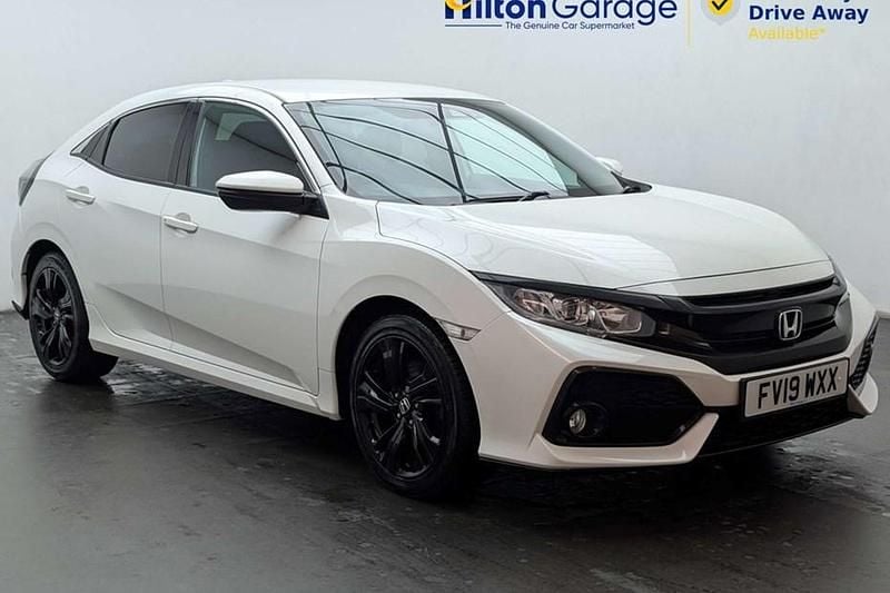 Begagnad Honda Civic SR 120 HK (88 kW) 2019 Vit Halvkombi