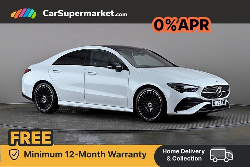 White Used 2023 Mercedes CLA200 AMG Line Premium Plus Coupe | £32,897 - Image 1/4