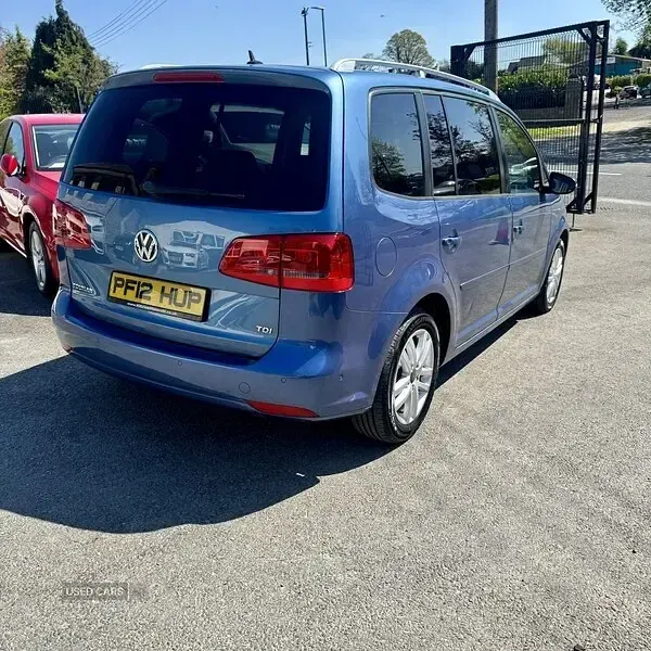 Used VW Touran SE 105 HP (77 kW) 2012 Blue MPV