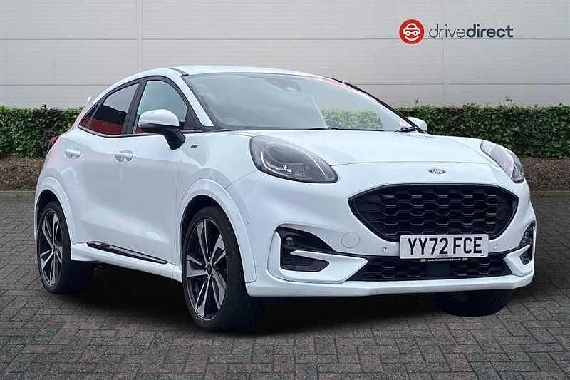 White Used 2022 Ford Puma Gen-E ST-Line X SUV | £15,179 (Fair price) - Image 1/4