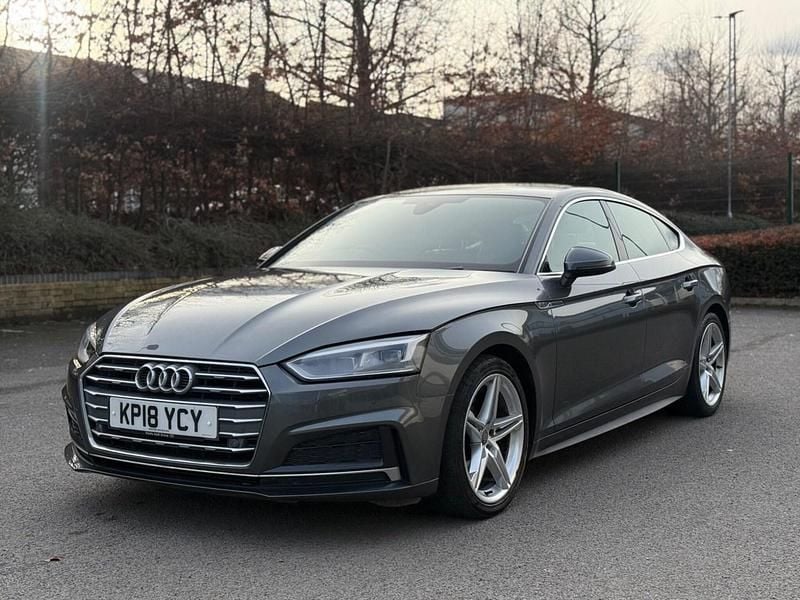 Used Audi A5 Sportback S-Line 150 HP (110 kW) 2018 Grey Hatchback